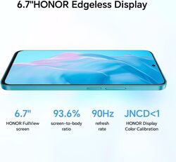 HONOR X8a Smartphone Unlocked, 100MP Triple Camera, 6.7" 90Hz Fullview Display, 8 GB+128 GB, Android 12, Dual SIM Cyan Lake( UAE Version )